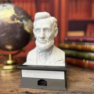 Abraham Lincoln - Talking Busts - Plastic Collectible Toy - Press The Button for a Quote or Fun Fact