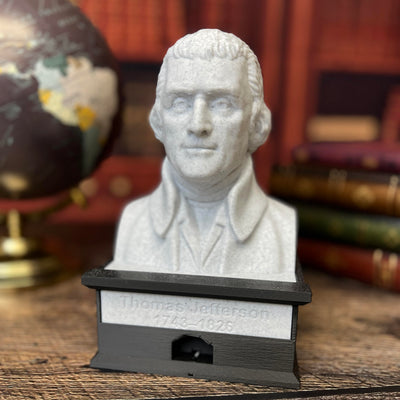 Thomas Jefferson - Talking Busts - Plastic Collectible Toy - Press The Button for a Quote or Fun Fact