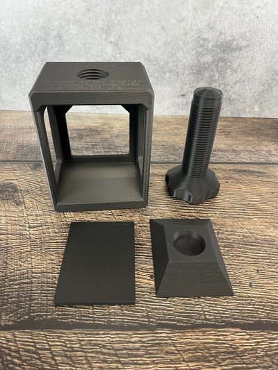 Deck Press, Heavy Duty, for Double Sleeve TCG Decks, Screw with Gripper, Straight Press Plate, Sturdy Frame