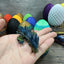 Small 12" Crystal Dragon Fidget Toy with Surprise Egg - Heavy Duty - 3D Printed Flexible Articulating Plastic Collectible Figurine - (Autumn)