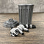 Racoon with Trashcan - Trash Panda in Dumpster Fire - Racoon and Trash Can - Articulating Fidget - 3D Printed Movable Toy - Fidget Toy - Novelty Gift - Made in USA