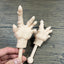 1 Pair Tiny Hands with Sticks - Mini Little Hand Stick Puppet - Halloween Costume - Strong Hand Prop - Scary Movies - Novelty Gift - TikTok Famous