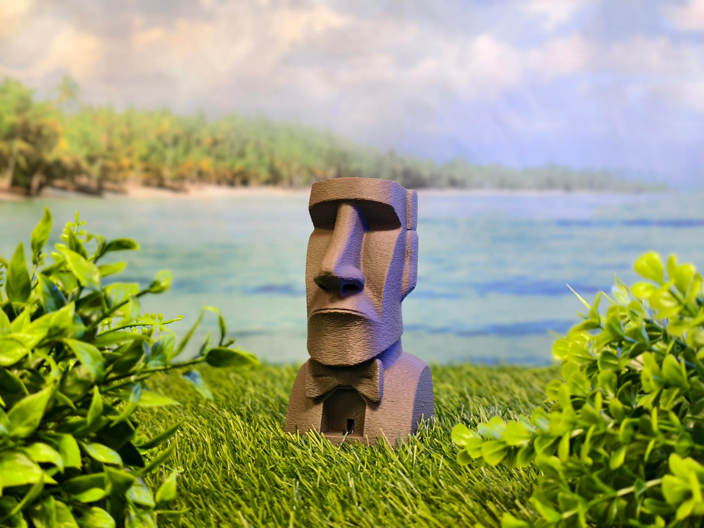 Mystic Moai - Ask a YES or NO Question and Push the Button - 100 Possible Lines - Fortune Telling - Decision Maker - Novelty Toy - Mystic Conch Shell - Magic Conch Shell