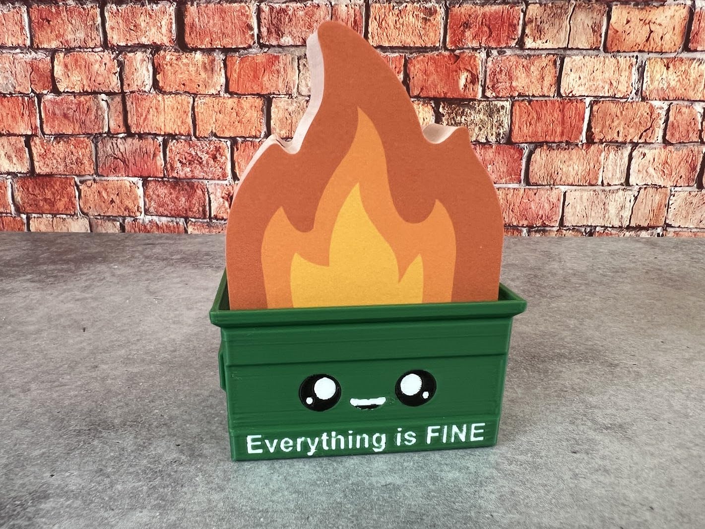Dumpster Fire Sticky Notes - 400 Sheets - Novelty Desk Decor with Cute Design - Funny Gift Idea
