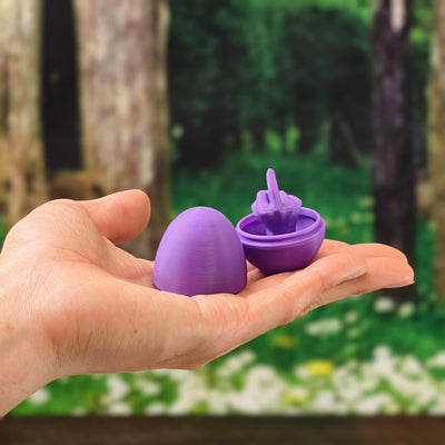 15 Pack Middle Finger Easter Egg - Snap Fit - Adult Easter Basket & Gifts - Multicolor and Unique Designs - Novelty Gag - Funny Joke Prank Gift