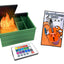 Dumpster Fire Desk Organizer & Original World's Smallest Violin Keychain Toy with Playable Sad Music - LED Flame & Remote - Tiny Violin - Funny Gifts