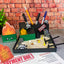 Deluxe Dumpster Fire Zen Garden - Made in USA - Large 7" x 7" - Fine Sand Included - Desk Accessory Box Garden - Funny Novelty Gift - Fidget Stress Relief