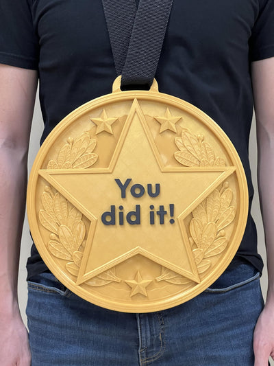 Comically Large 13 inch Award Medal - Funny Gift - Novelty Gift Award