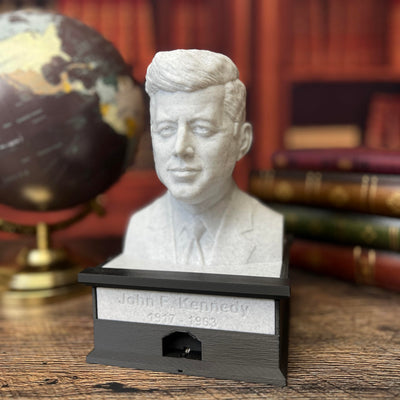 John F. Kennedy - Talking Busts - Plastic Collectible Toy - Press The Button for a Quote or Fun Fact