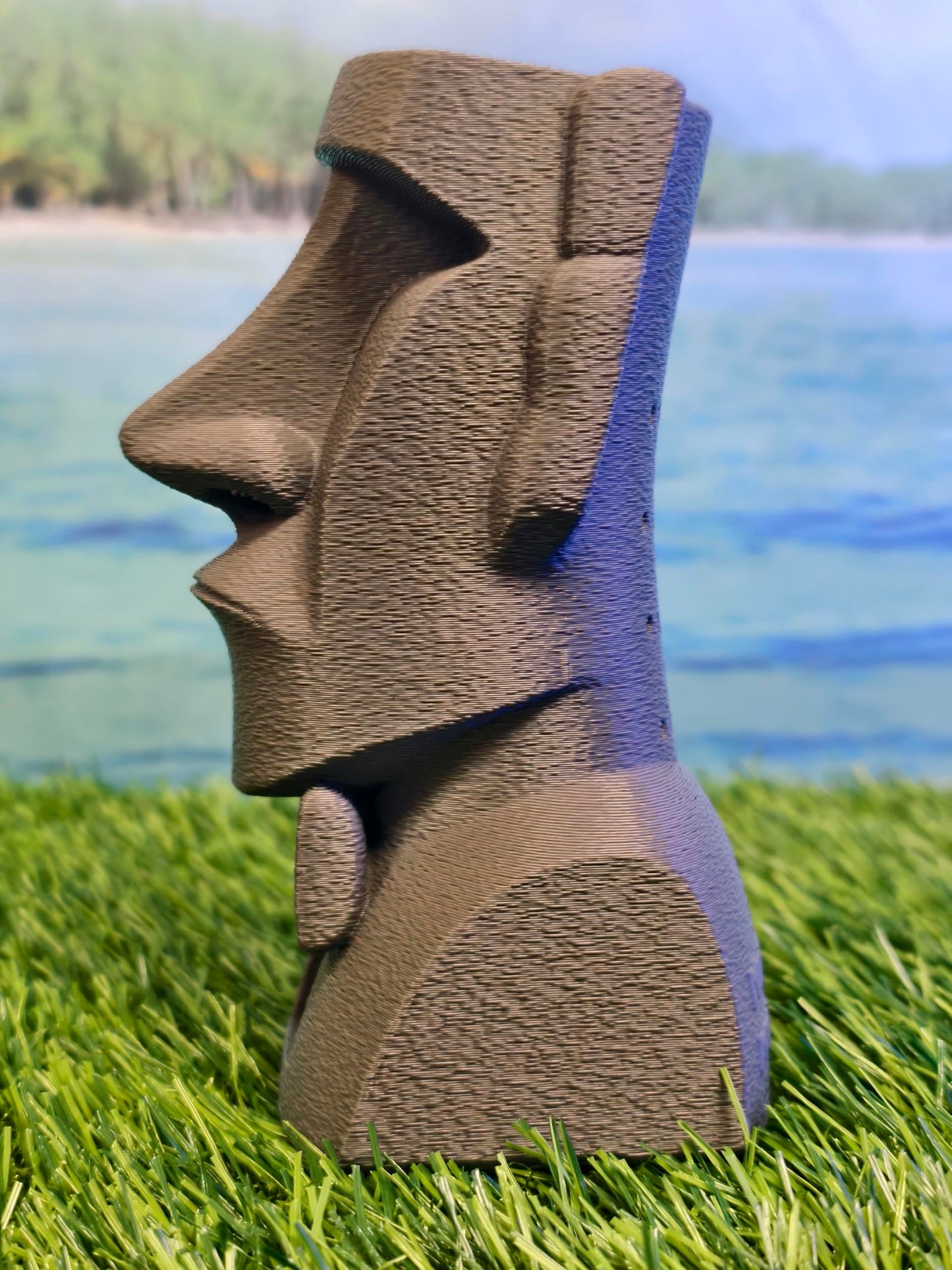Mystic Moai - Ask a YES or NO Question and Push the Button - 100 Possible Lines - Fortune Telling - Decision Maker - Novelty Toy - Mystic Conch Shell - Magic Conch Shell