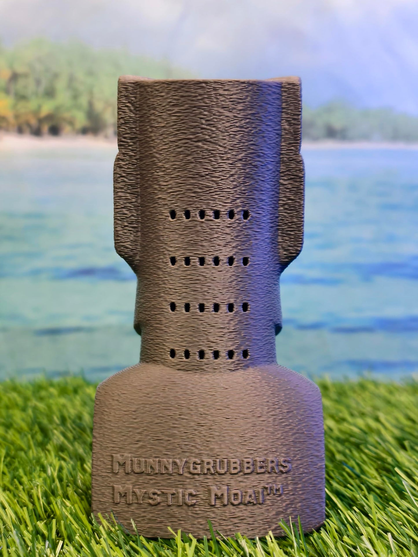 Mystic Moai - Ask a YES or NO Question and Push the Button - 100 Possible Lines - Fortune Telling - Decision Maker - Novelty Toy - Mystic Conch Shell - Magic Conch Shell