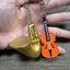 Original World's Smallest Violin & World's Saddest Trombone Toy Keychain with Playable Sad Sound - Sad Trombone - Mini Tiny Violin Keychain with Sound - Funny Meme