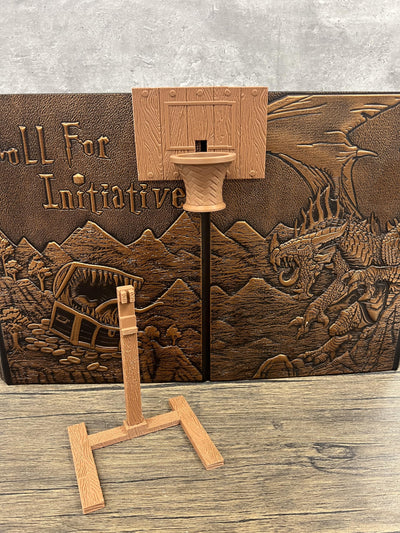 Mini Basketball Dice Tower - (Random 7PCS D20 Dice Set Included) - TTRPG - Dice Roller - Dungeons and Dragons Gift - DND Gift