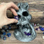 6.5" Skull Dice Tower - Made in USA - (Random 7PCS D20 Dice Set Included) - No Paint Odorless Plastic - Tabletop Roleplaying Game - Dice Roller - DND - D&D