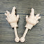 1 Pair Tiny Hands with Sticks - Mini Little Hand Stick Puppet - Halloween Costume - Strong Hand Prop - Scary Movies - Novelty Gift - TikTok Famous