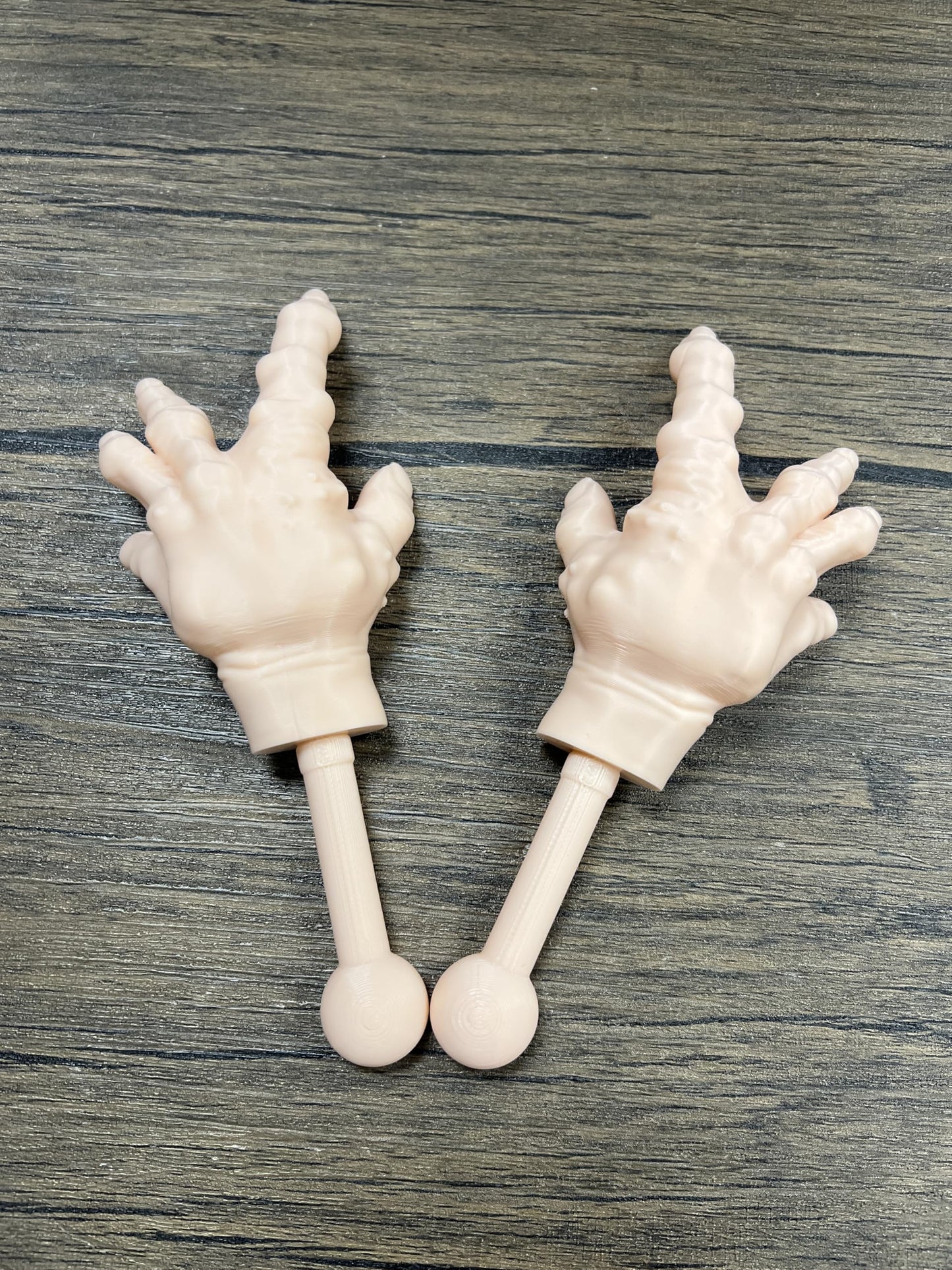 1 Pair Tiny Hands with Sticks - Mini Little Hand Stick Puppet - Halloween Costume - Strong Hand Prop - Scary Movies - Novelty Gift - TikTok Famous