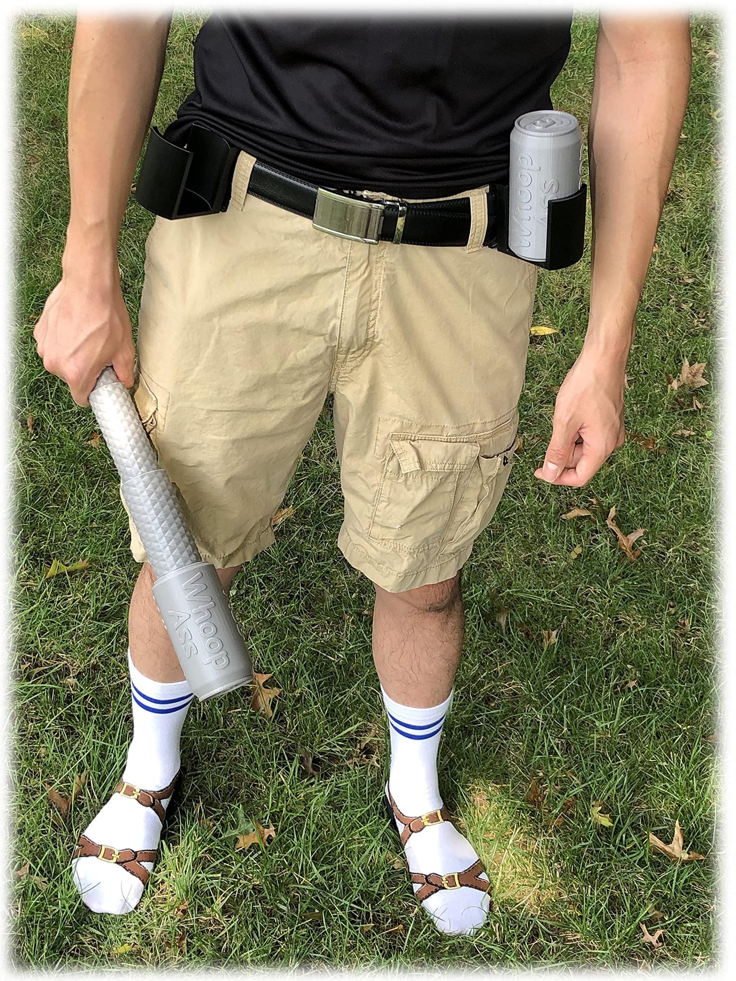 Can of Whoop Ass - (Extendable & Holster) - Open a Can of Whoop Ass - Novelty - Prank - Gag - Funny - Joke - Gift - Toy