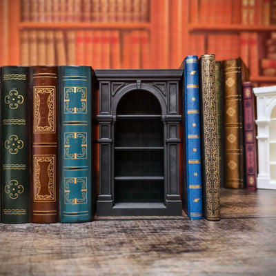 Mini Bookshelf Bookend - Shelf Decor - Minature Bookshelf - Novelty Bookend - Bookshelf
