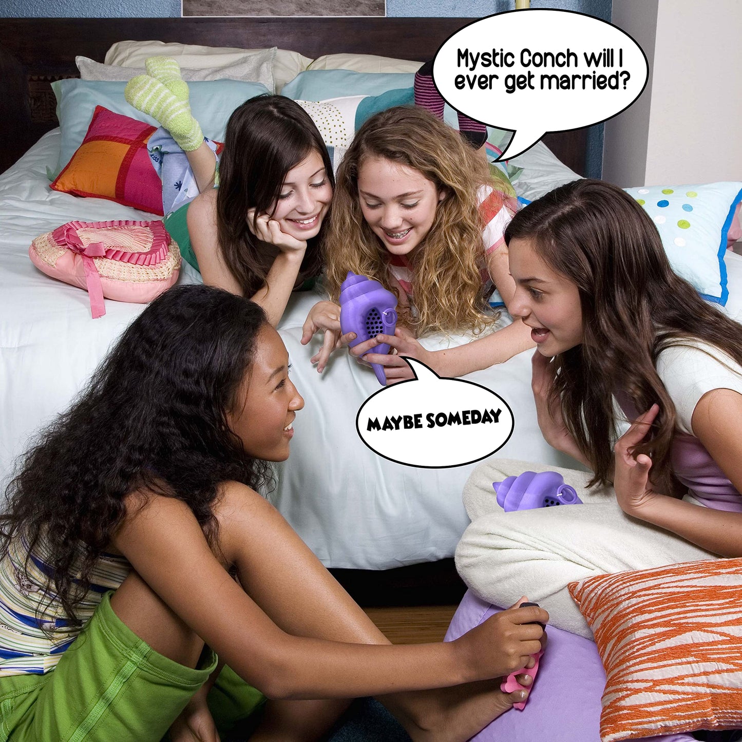 Original Mystic Conch Shell - Non-Canon Parody of Magic Conch Shell - Ask a YES or NO Question and Pull String - Fortune Telling - Decision Making