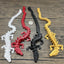 Random Color 4 Pack - Dragon Only - Small 12" Crystal Dragon Fidget Toy - No Surprise Egg - Heavy Duty - 3D Printed Flexible Articulating Plastic Collectible Figurine