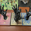 Creepy Reaching Wall Hands - (4 Pack - Matching Left Right - Screws Included) - Spooky Halloween Wall Decoration Decor Mount Display - Collectible Plastic Figurine