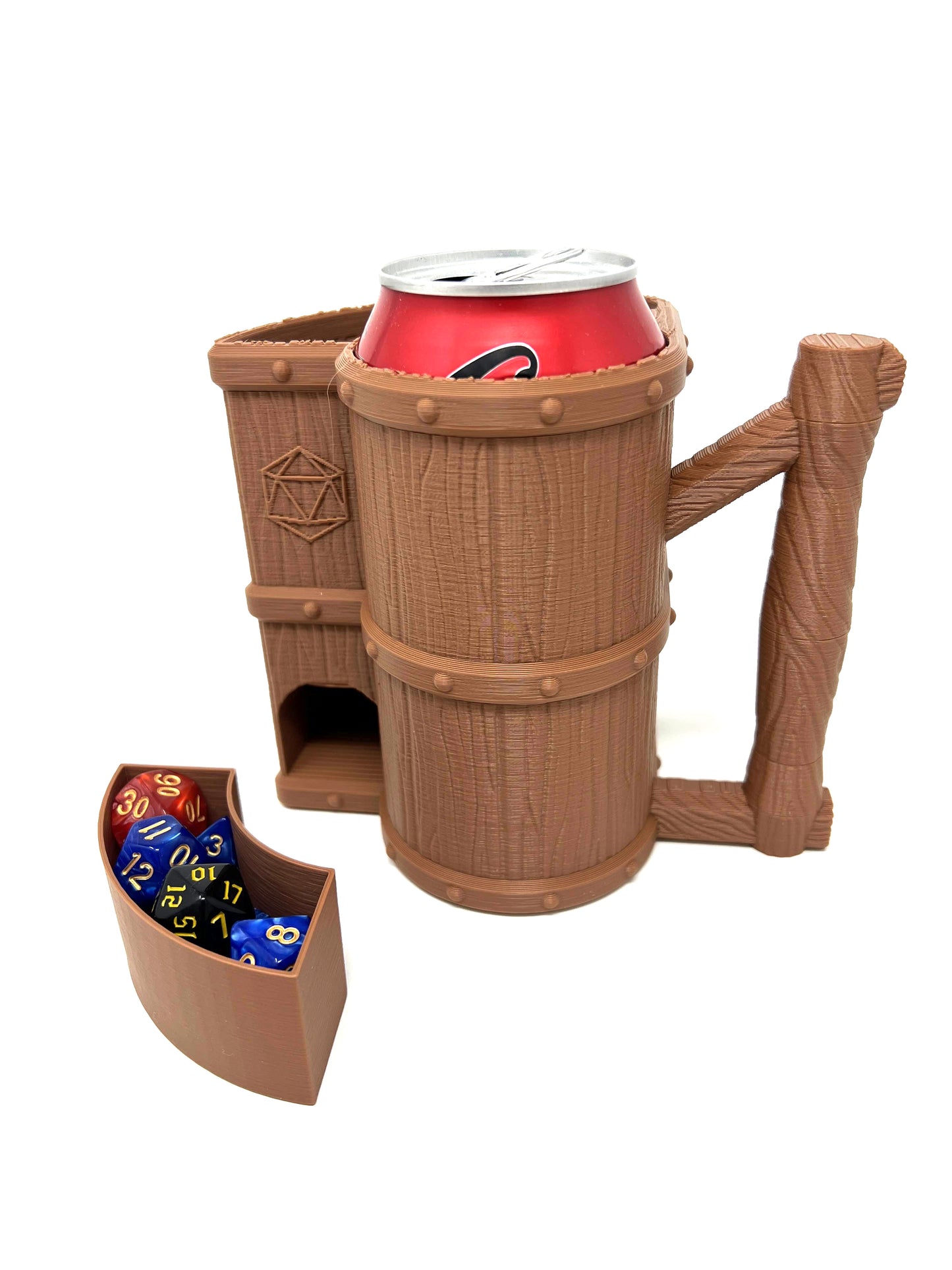 Mug Dice Tower - No Paint Odorless Insulated Cup Can Dice Tower - (Random 7PCS D20 Dice Set Included) - Dice Jail - Dice Holder - Dungeons and Dragons - DND Gift