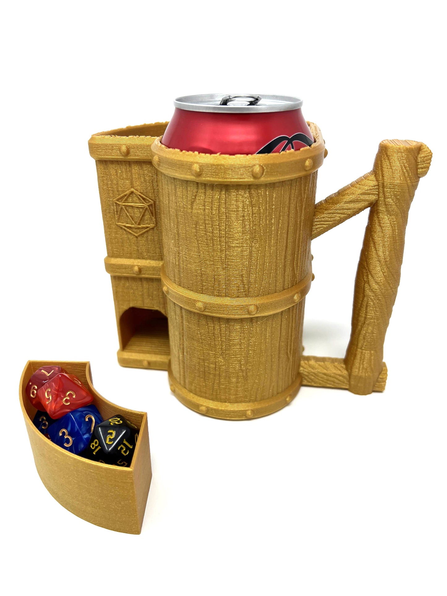 Mug Dice Tower - No Paint Odorless Insulated Cup Can Dice Tower - (Random 7PCS D20 Dice Set Included) - Dice Jail - Dice Holder - Dungeons and Dragons - DND Gift