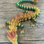 XL 26" Crystal Dragon Fidget Toy - Heavy Duty - 3D Printed Flexible Articulating Dragon Plastic Collectible Figurine - Surprise Egg Compatible