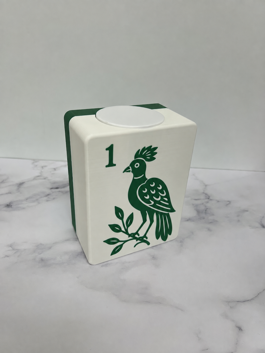 Mahjong Joker Tile Plastic Vase Planter with Waterproof Insert - Mahjong Tile Decor