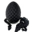 Small 12" Crystal Dragon Fidget Toy with Surprise Egg - Heavy Duty - 3D Printed Flexible Articulating Plastic Collectible Figurine - (Autumn)