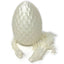 Small 12" Crystal Dragon Fidget Toy with Surprise Egg - Heavy Duty - 3D Printed Flexible Articulating Plastic Collectible Figurine - (Autumn)