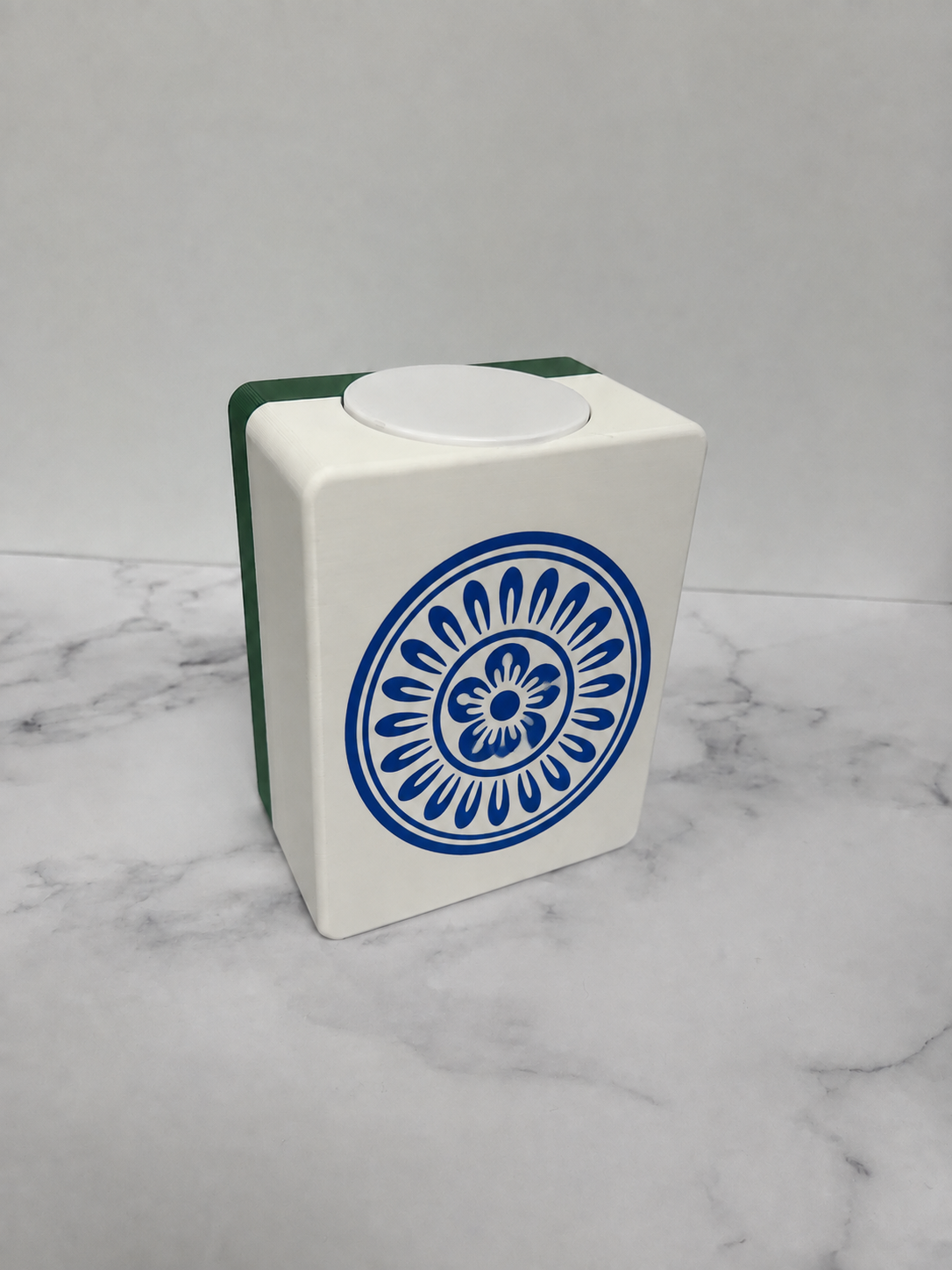 Mahjong Joker Tile Plastic Vase Planter with Waterproof Insert - Mahjong Tile Decor