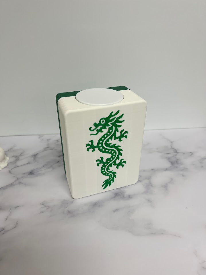 Mahjong Joker Tile Plastic Vase Planter with Waterproof Insert - Mahjong Tile Decor