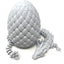 Small 12" Crystal Dragon Fidget Toy with Surprise Egg - Heavy Duty - 3D Printed Flexible Articulating Plastic Collectible Figurine - (Autumn)