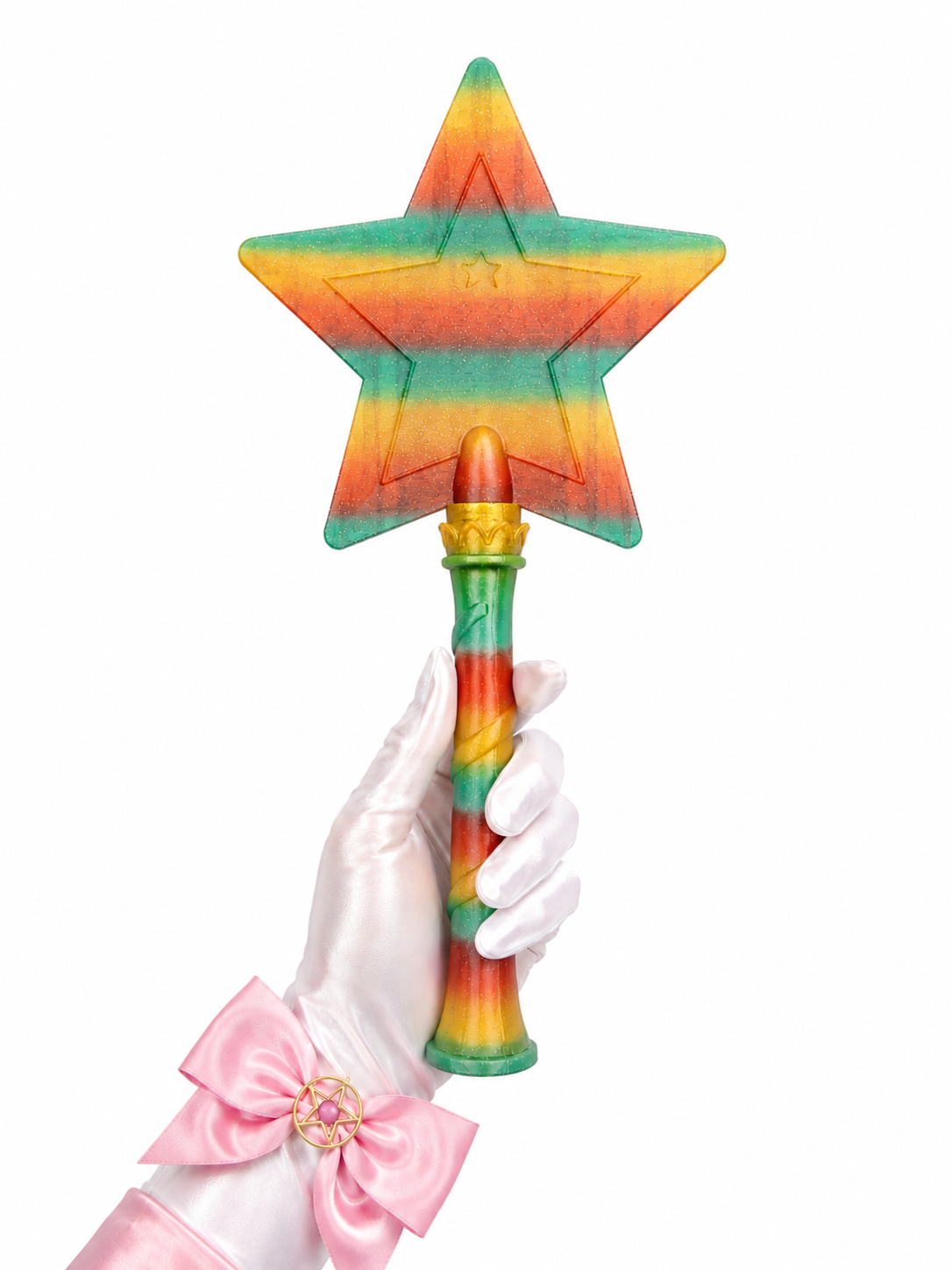 Credit Card Wand Holder Tap to Pay - Credit Card Holder - Magic Fairy Pay Wand - Starlight Magic Wand Tap-to-Pay Card Holder - Sturdy Plastic - Spiral Handle Design
