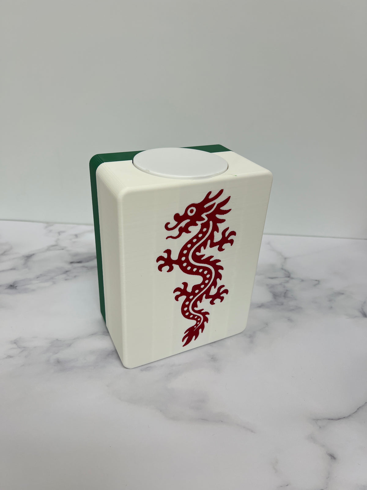 Mahjong Joker Tile Plastic Vase Planter with Waterproof Insert - Mahjong Tile Decor