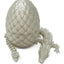 Small 12" Crystal Dragon Fidget Toy with Surprise Egg - Heavy Duty - 3D Printed Flexible Articulating Plastic Collectible Figurine - (Autumn)