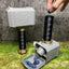 Hammer Dice Tower - (Random 7PCS D20 Dice Set Included) - DiceHolder - DiceRoller - Tabletop RPG Accessory - DND - D&D