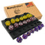 Dice Display Rack Shelf - Dice Jail - Dice Holder - (3 x Random 7PCS D20 Dice Set Included) - Display Up to 3 Sets of Dice and Vials - Dungeons and Dragons - DND - D&D