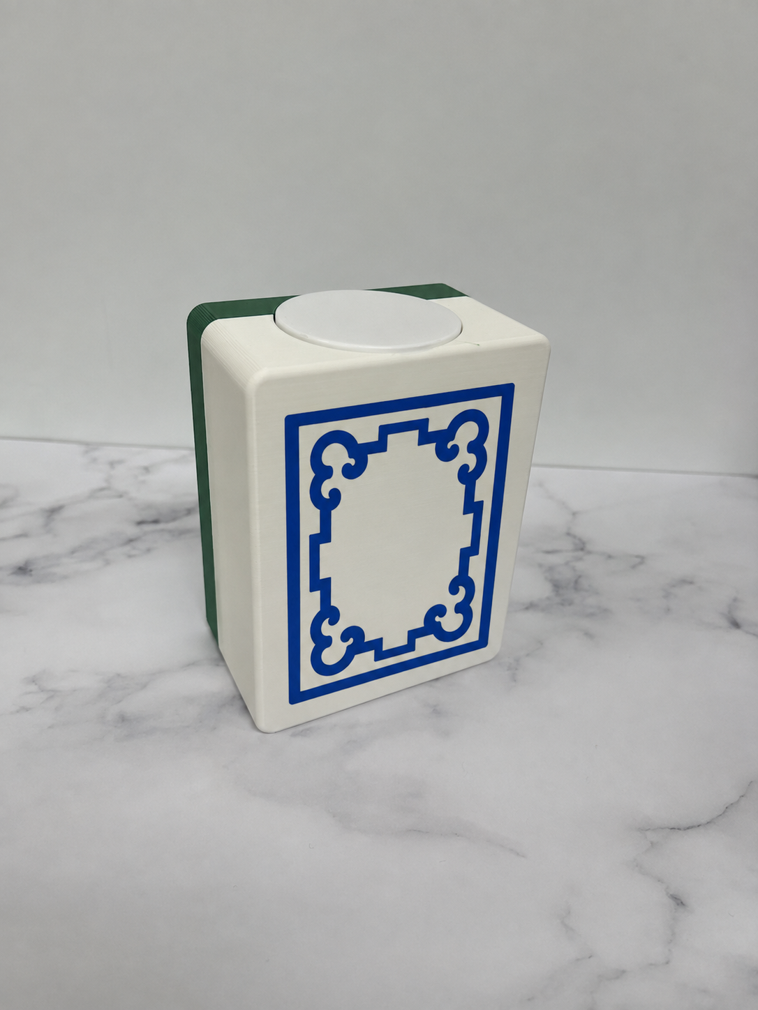 Mahjong Joker Tile Plastic Vase Planter with Waterproof Insert - Mahjong Tile Decor