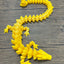 XL 26" Crystal Dragon Fidget Toy - Heavy Duty - 3D Printed Flexible Articulating Dragon Plastic Collectible Figurine - Surprise Egg Compatible