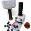 Hammer Dice Tower - (Random 7PCS D20 Dice Set Included) - DiceHolder - DiceRoller - Tabletop RPG Accessory - DND - D&D
