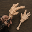 1 Pair Tiny Hands with Sticks - Mini Little Hand Stick Puppet - Halloween Costume - Strong Hand Prop - Scary Movies - Novelty Gift - TikTok Famous