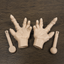 1 Pair Tiny Hands with Sticks - Mini Little Hand Stick Puppet - Halloween Costume - Strong Hand Prop - Scary Movies - Novelty Gift - TikTok Famous
