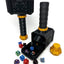 Hammer Dice Tower - (Random 7PCS D20 Dice Set Included) - DiceHolder - DiceRoller - Tabletop RPG Accessory - DND - D&D