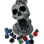 6.5" Skull Dice Tower - Made in USA - (Random 7PCS D20 Dice Set Included) - No Paint Odorless Plastic - Tabletop Roleplaying Game - Dice Roller - DND - D&D