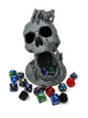 6.5" Skull Dice Tower - Made in USA - (Random 7PCS D20 Dice Set Included) - No Paint Odorless Plastic - Tabletop Roleplaying Game - Dice Roller - DND - D&D