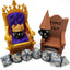 Dice Jail Cage - Time Out Chair & Dunce Hat - Chair of Shame - Crit Crown & Lucky Throne - (Random 7PC D20 Dice Set Included) - Gift for Dungeons and Dragons - DND - D&D